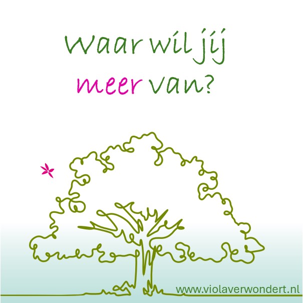Waar wil je meer van?