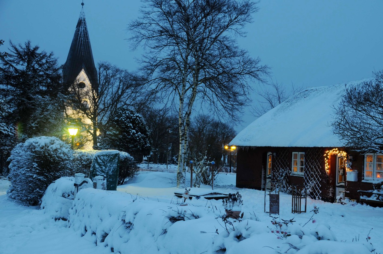 Amrum Winter Fewo mit Fu  bodenheizung Ferienwohnung auf Amrum
