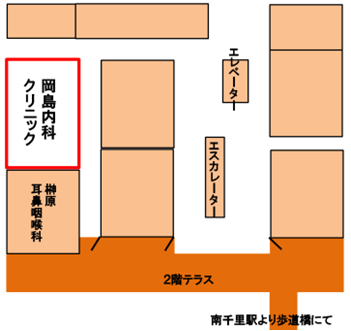 クリスタルホテル南千里　２階館内図
