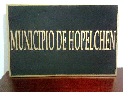 Placa en bronce Hopelchén