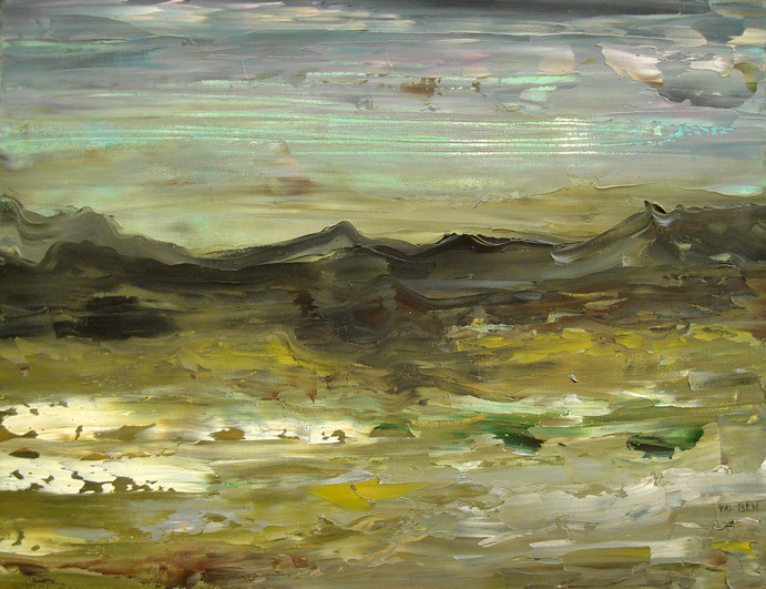 La montagne noire - 2000 - huile sur toile 27x35 cm                         