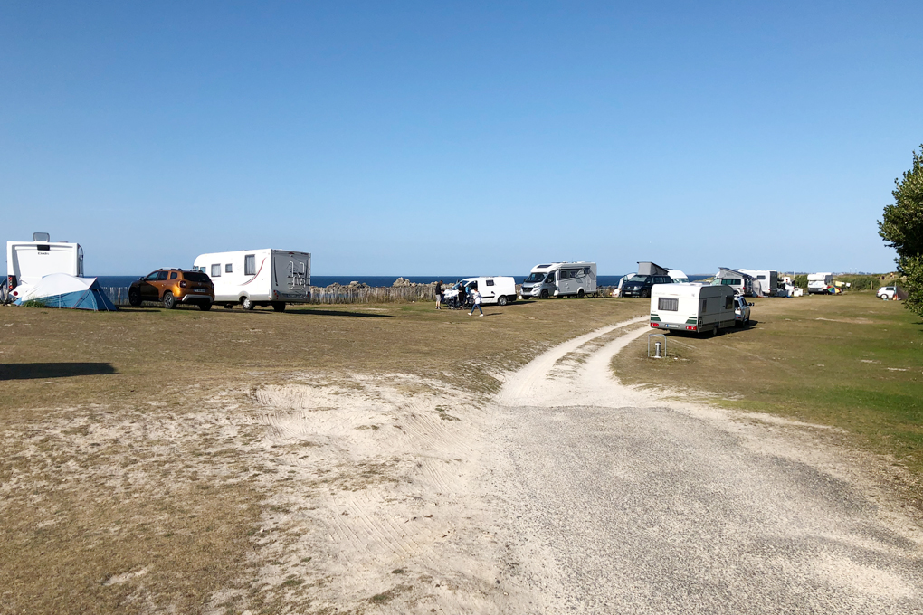 Bereich „E“ auf der rechten Seite des Campingplatzes