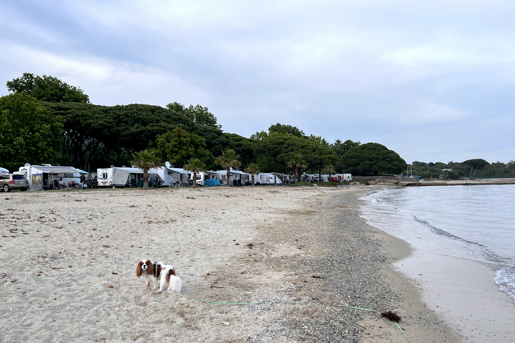 Stellplätze am Strand
