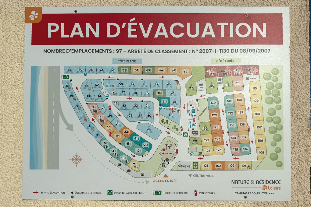 Campingplatz Plan