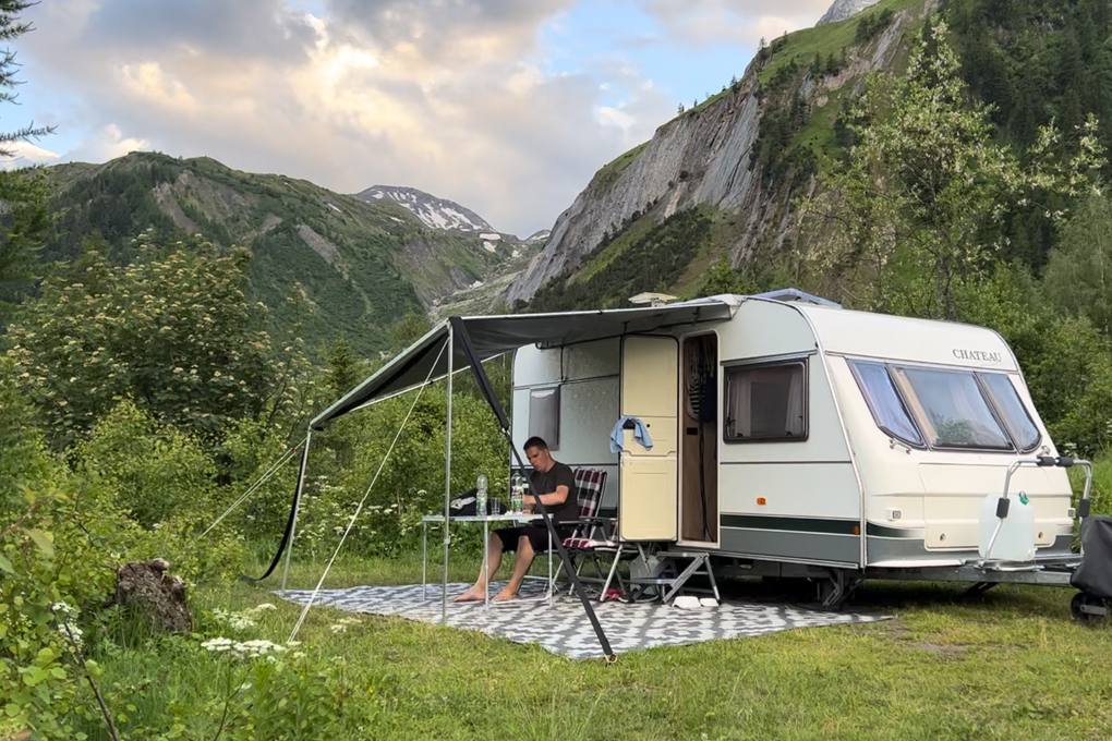 Unser Stellplatz Richtung Gletscher 