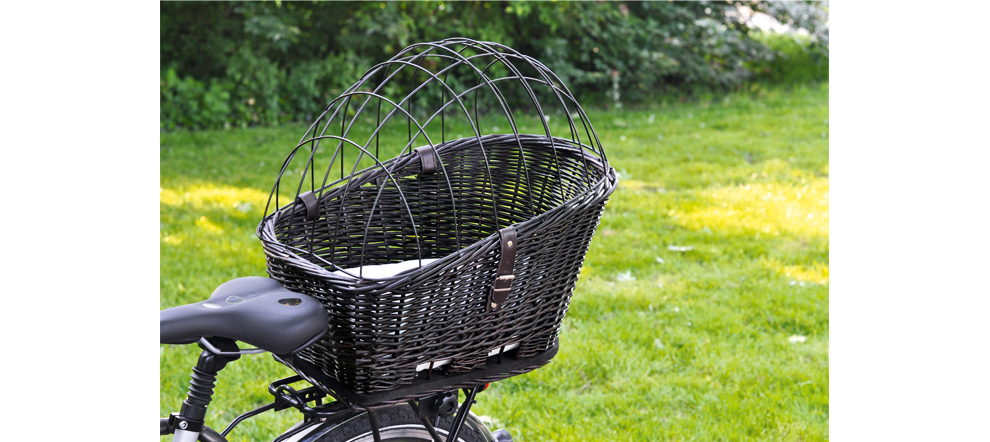 Beeztees Fahrradkorb inkl. Gitterabdeckung Weide