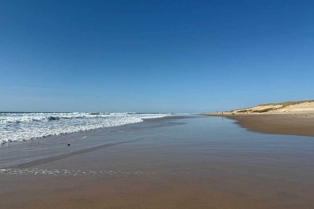 Der kilometerlange Strand von Montalivet