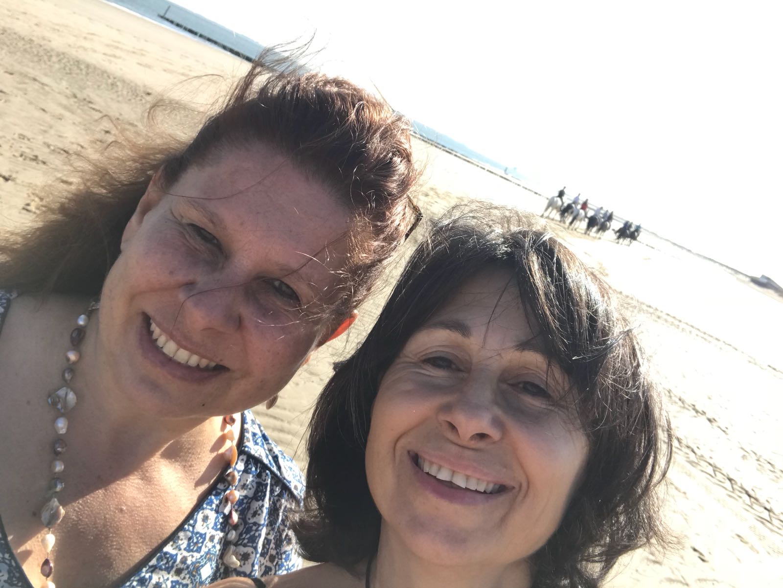 Michèle (left) with my new friend Meltem (trainer from Izmir Riding Center) Thanks!