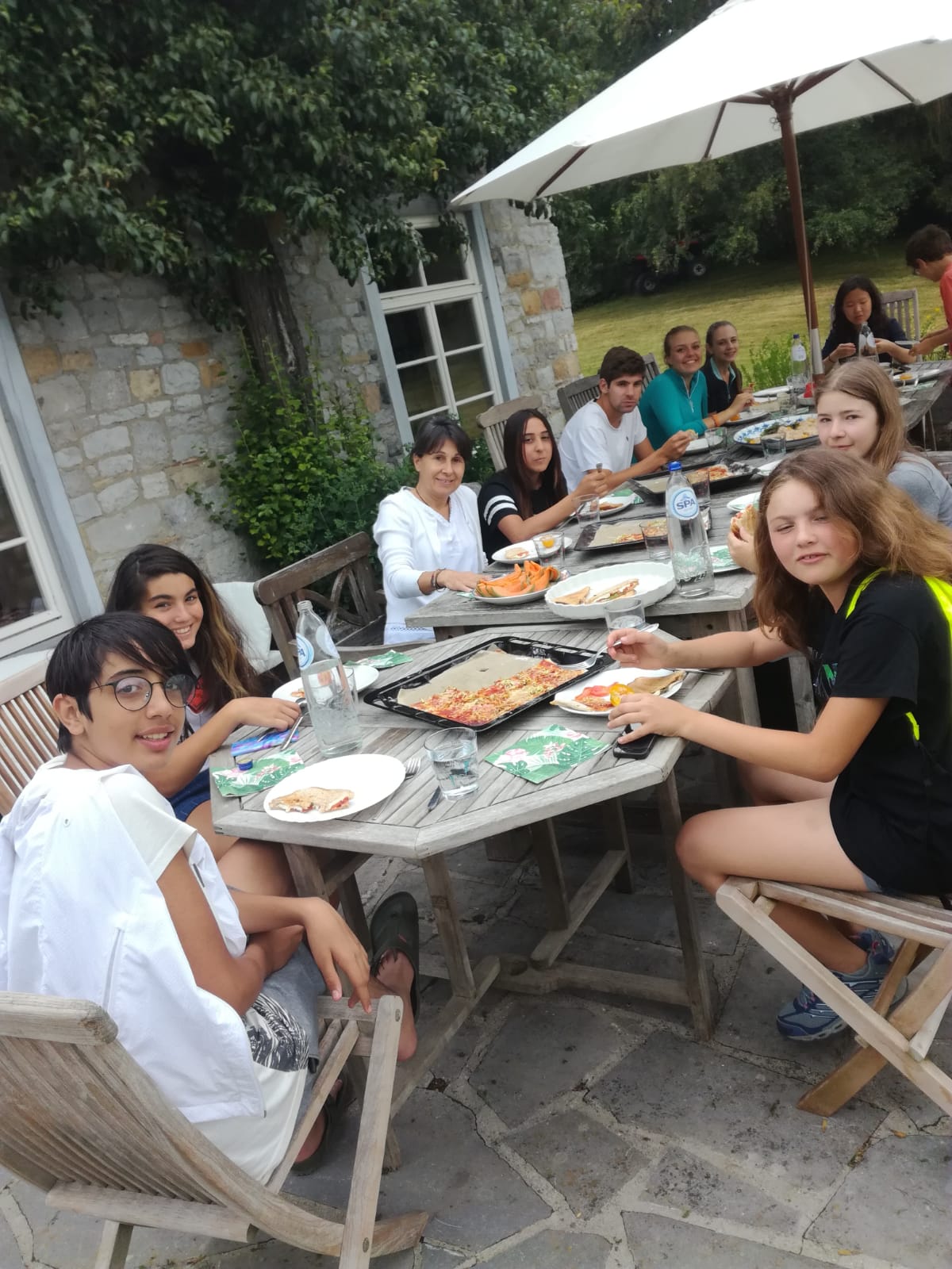 Dinner on the terrace at La Rochette