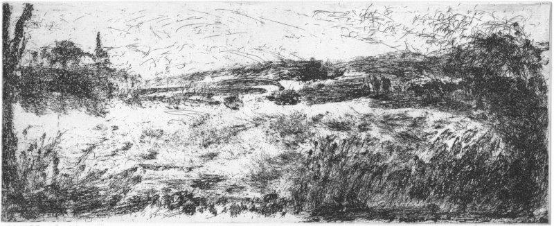 Niedziella, Waltraud, Havelland, Radierung-Reservage, 2013, 10-10, 12,2x30,0 cm / 60 Euro