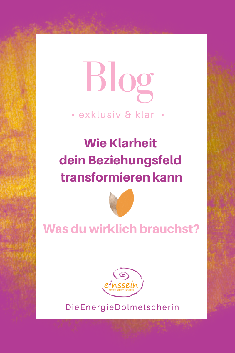 In Berührung mit dem, was du wirklich brauchst