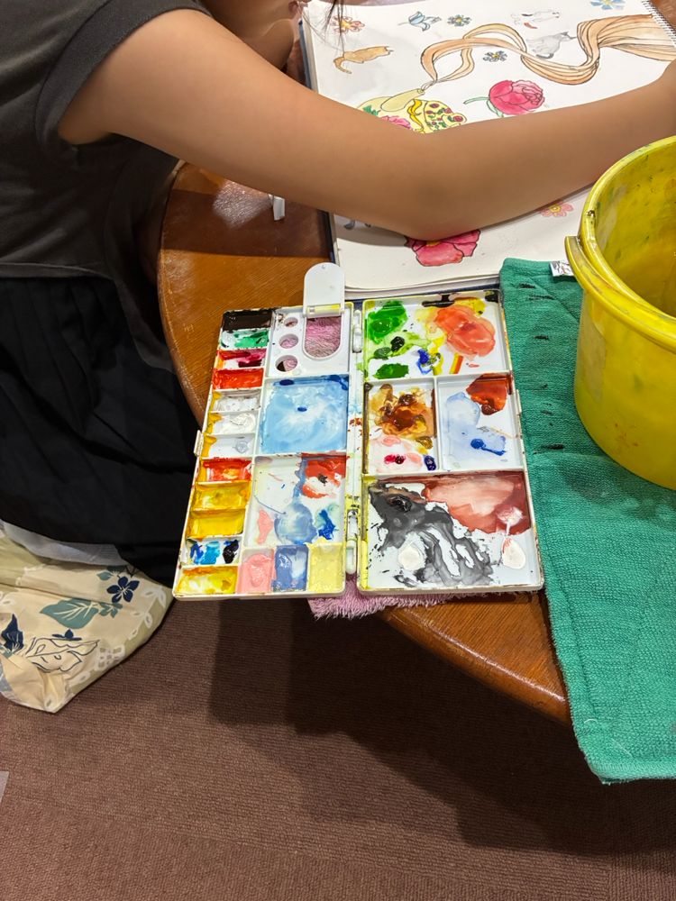 パレットもひとつの作品