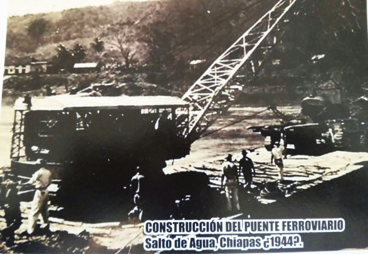 Construcción del puente ferroviario, Compartida por Elías Quiñónes