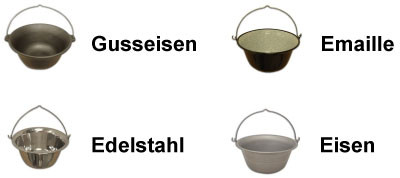 Gulaschkessel Varianten