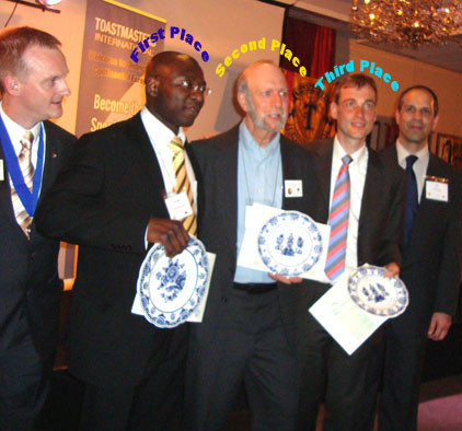 Bob Speech Contest Second Place winner