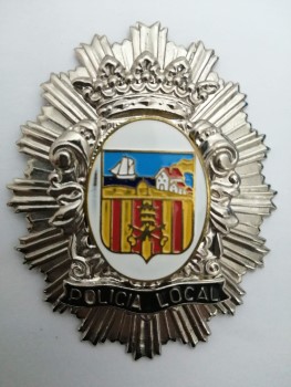 Placa de la Policía Local del Masnou. Años 80