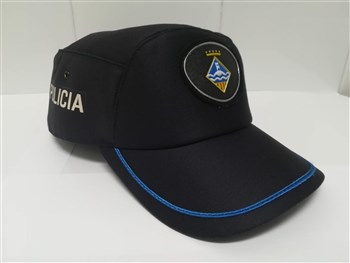 Gorra de la Policía Local de Montgat. Modelo actual