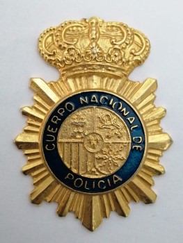 Placa Cuerpo Nacional de Policía. Actual