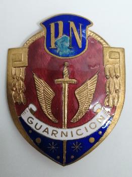 Placa Policía Nacional. 1978 - 1986