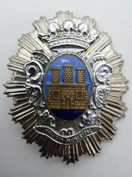 Placa de la Policía Local de Sitges. Años 80