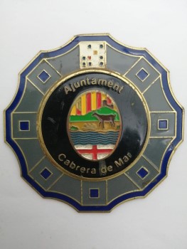 Placa de la Guardia Municipal de Cabera de Mar.  Modelo 92