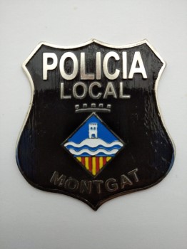 Placa de la Policía Local de Montgat