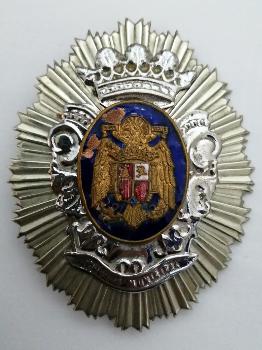 Placa genérica Policía Municipal. Época de Franco