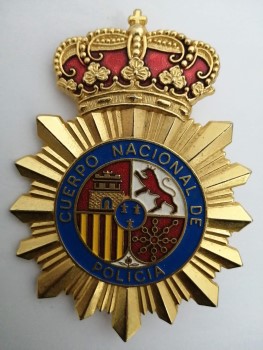 Placa del Cuerpo Nacional de Policía