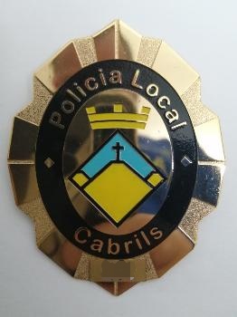 Placa de la Policía Local de Cabrils. Modelo 2004