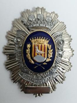 Placa de la Policía Local de Sta. Coloma de Gramenet. Años 80