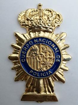 Placa Cuerpo Nacional de Policía. Actual