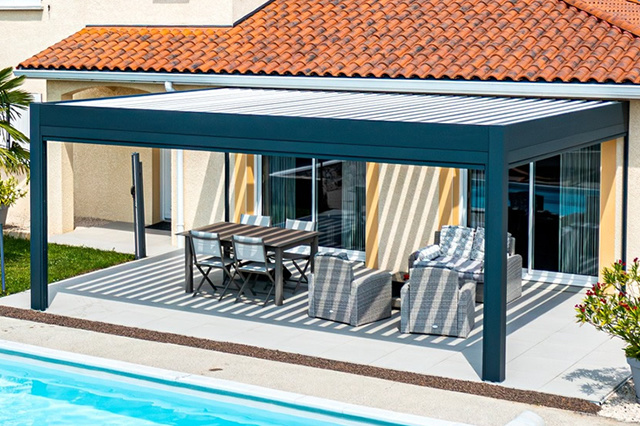 Wandpergola elektrisch