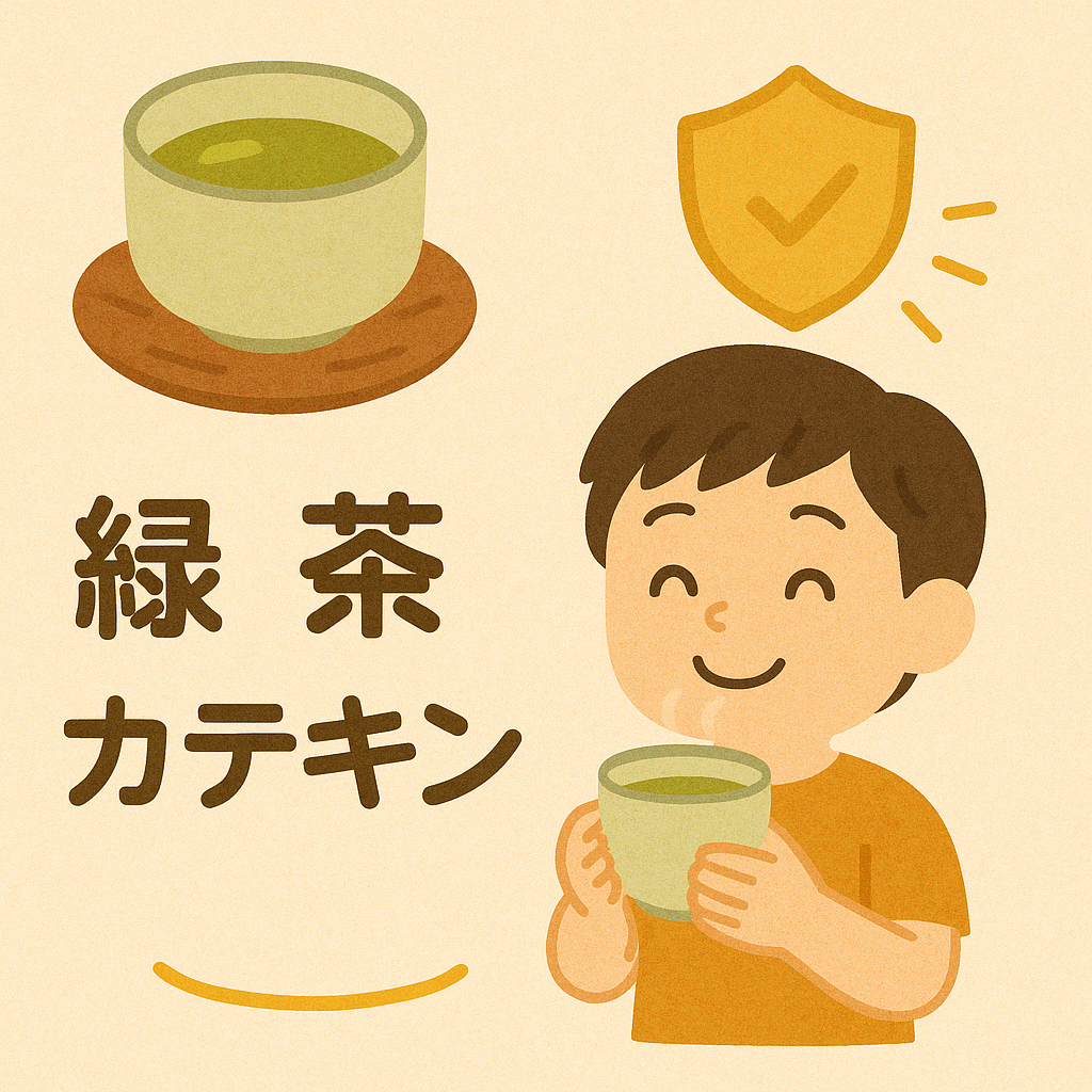緑茶でパワーアップ!?カテキンでかぜ知らず!