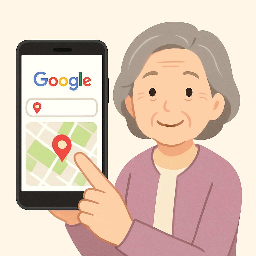 タップするだけ！今いる場所をGoogleマップでかんたんに見る方法
