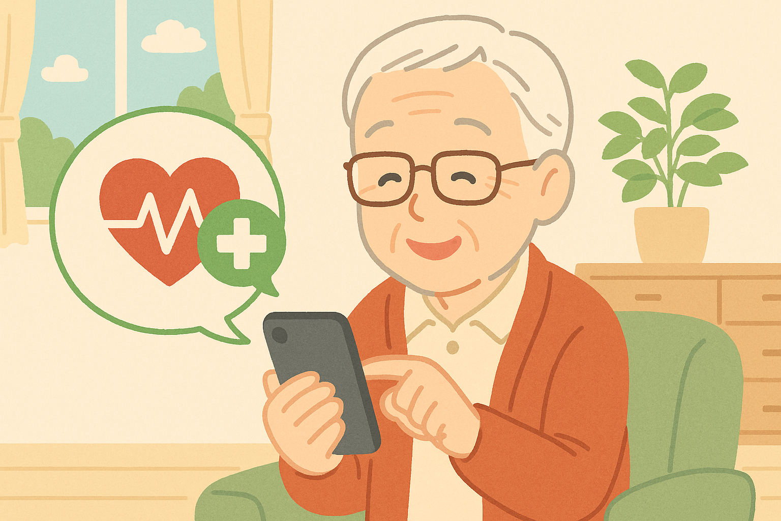 【健康情報を受け取れる】70代からでも大丈夫！LINEを使えるようになったらこんなに楽しい！