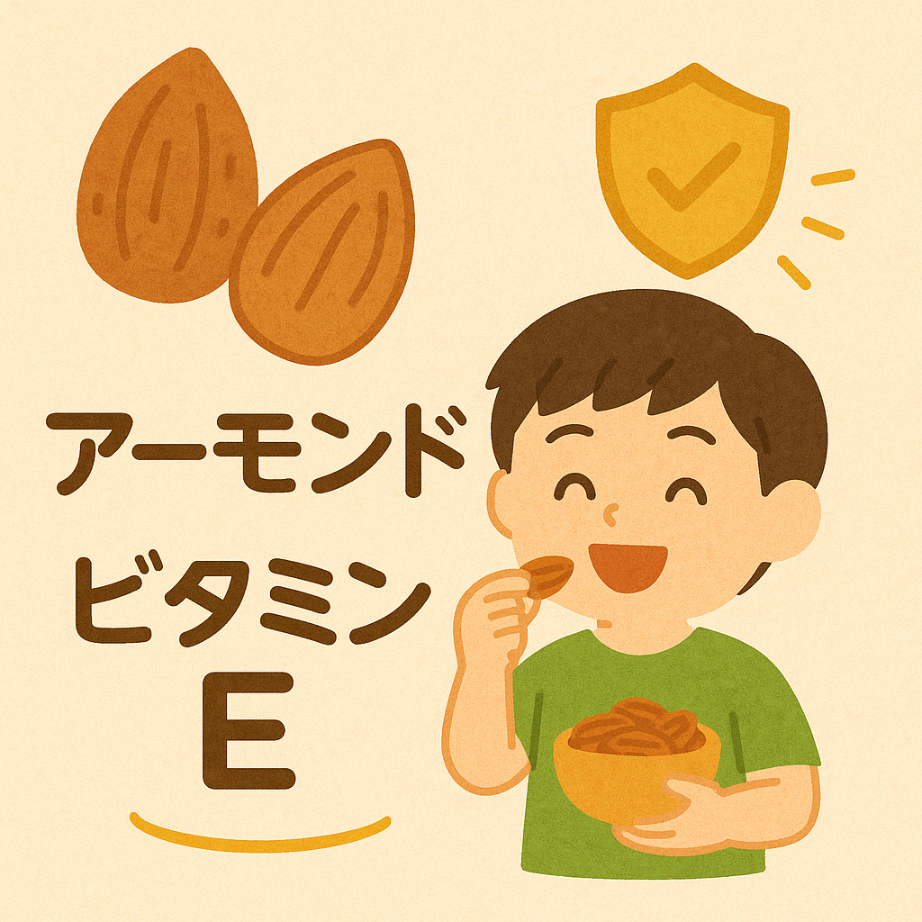 アーモンドでまもる力アップ!ビタミンEのひみつ!