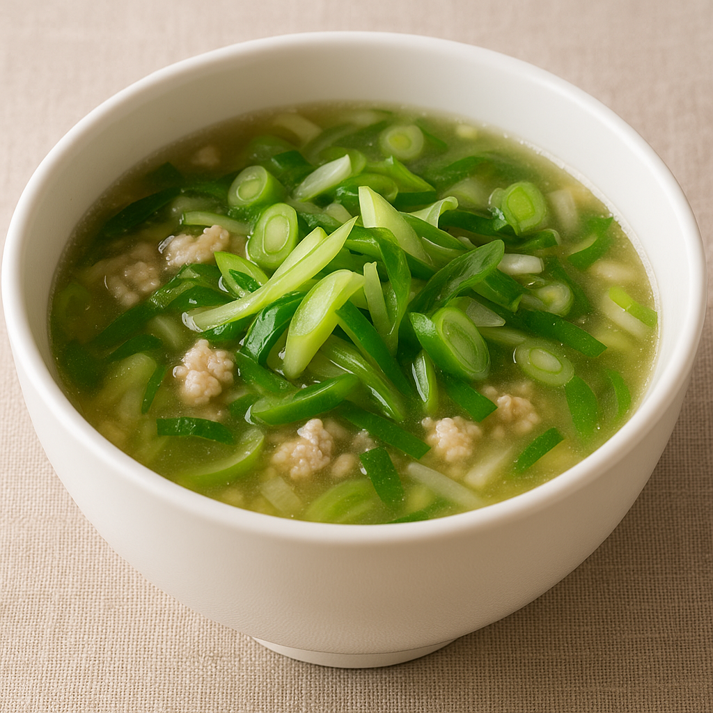 ねぎたっぷり中華風スープ