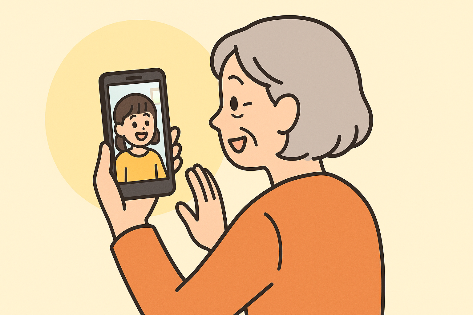 【ビデオ通話で顔を見て安心】70代からでも大丈夫！LINEを使えるようになったらこんなに楽しい！