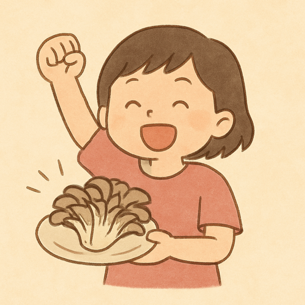 マイタケでパワーアップ!体をまもるきのこの力!