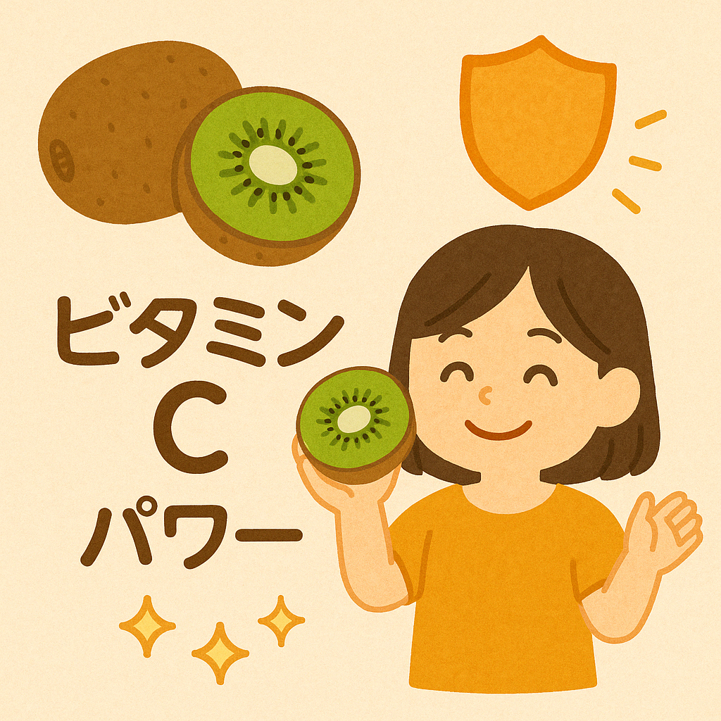 キウイでビタミンチャージ!かぜに負けない体づくり!