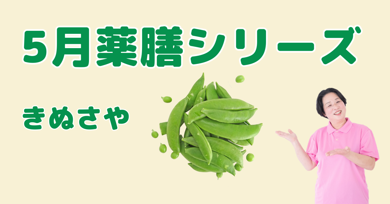 【5月の薬膳】きぬさや｜胃腸を整え疲れを和らげる春の薬膳