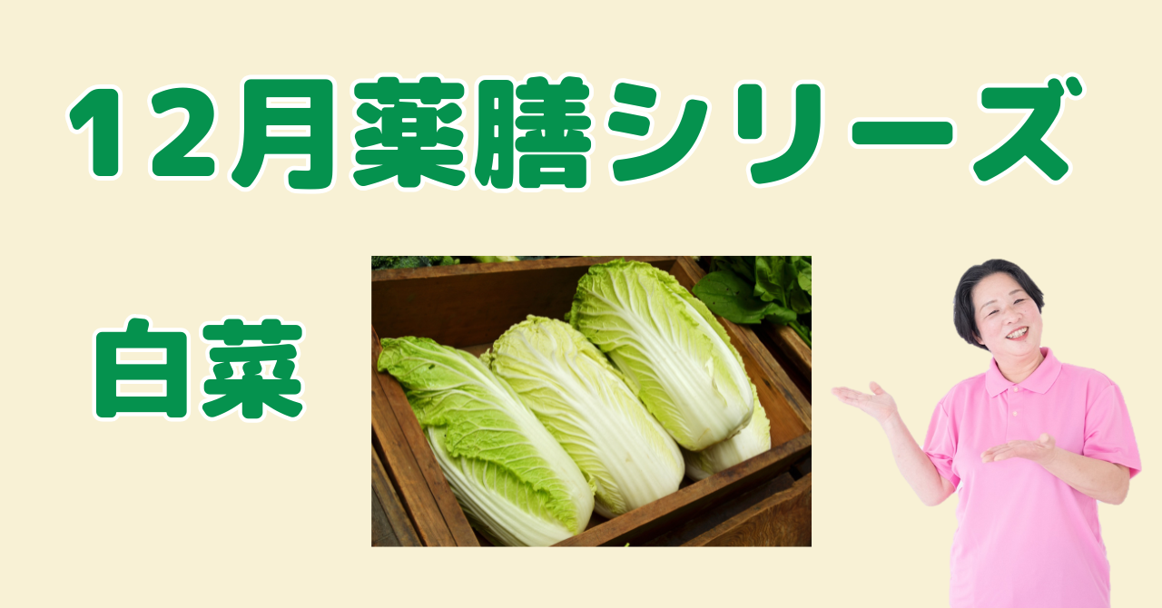 12月に食べたい白菜｜体を潤しデトックス！冬の不調を整える薬膳の知恵と簡単レシピ