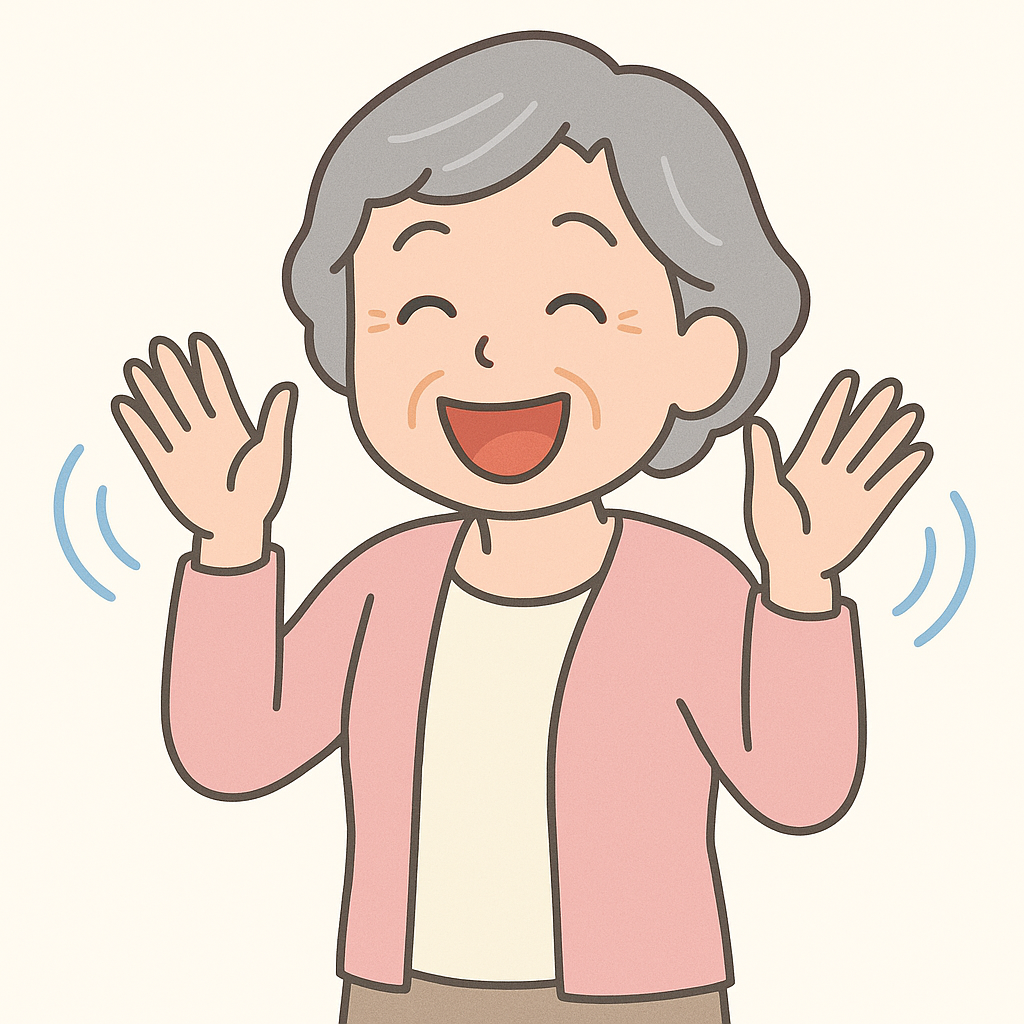 ふわふわ風笑い