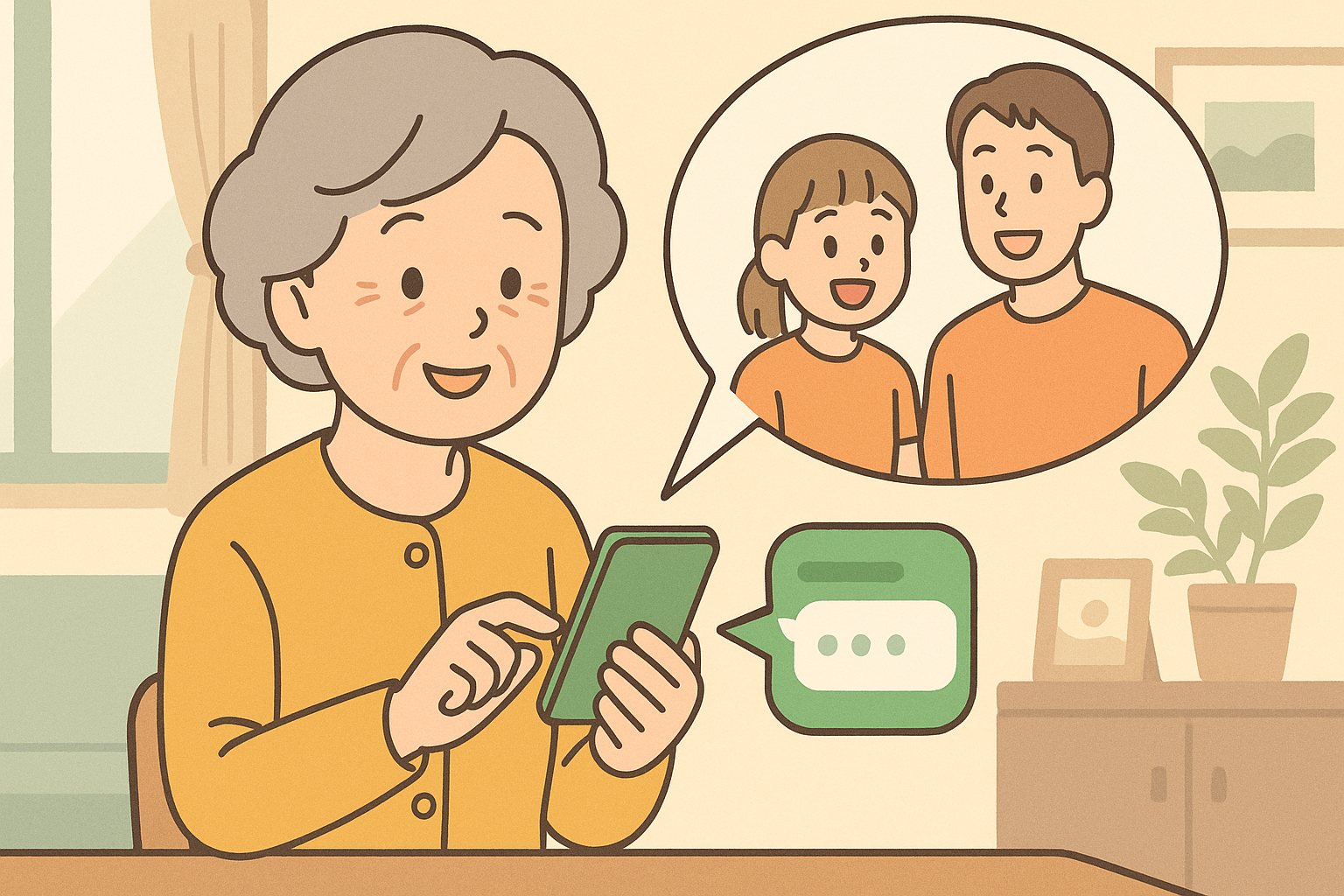 【家族とすぐに連絡が取れる】70代からでも大丈夫！LINEを使えるようになったらこんなに楽しい！