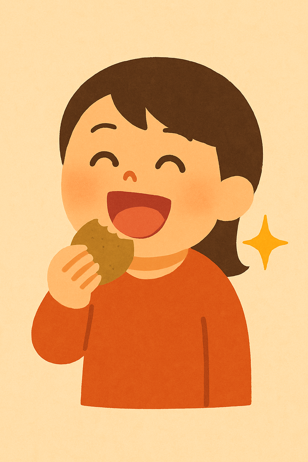 もぐもぐスマイル笑い