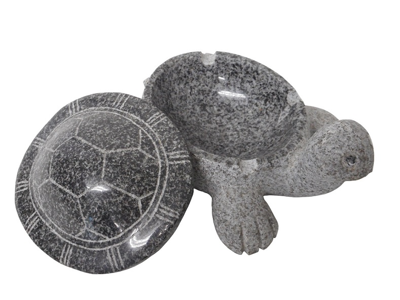 象の彫刻がある石の灰皿 象の彫刻がある石の灰皿 石の彫刻品 - Web Shop 浄光