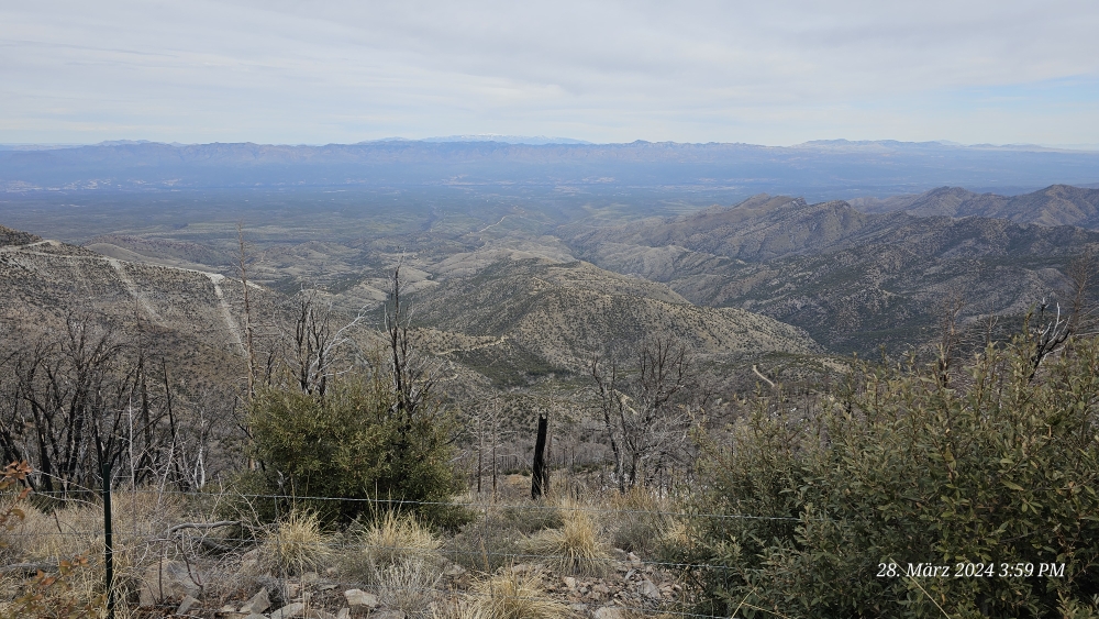 Beim Abstieg, Blick Richtung Osten (New Mexico?)