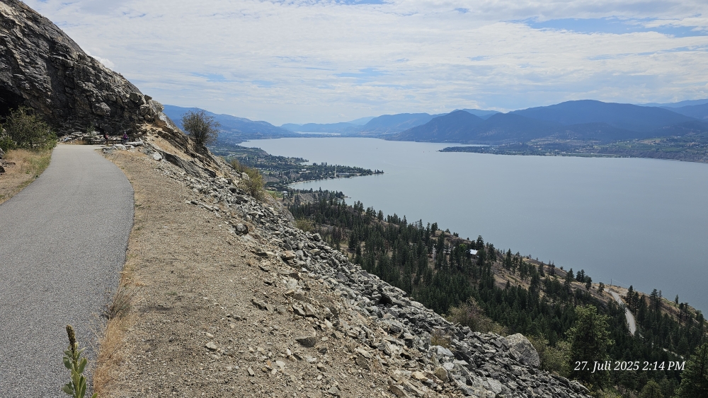 Der untere Teil des KVRT mit Blick richtung Penticton.