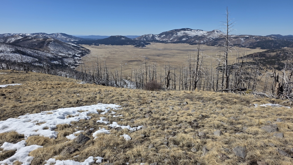 Blick vom Cerro Grande auf Valles Caldera...