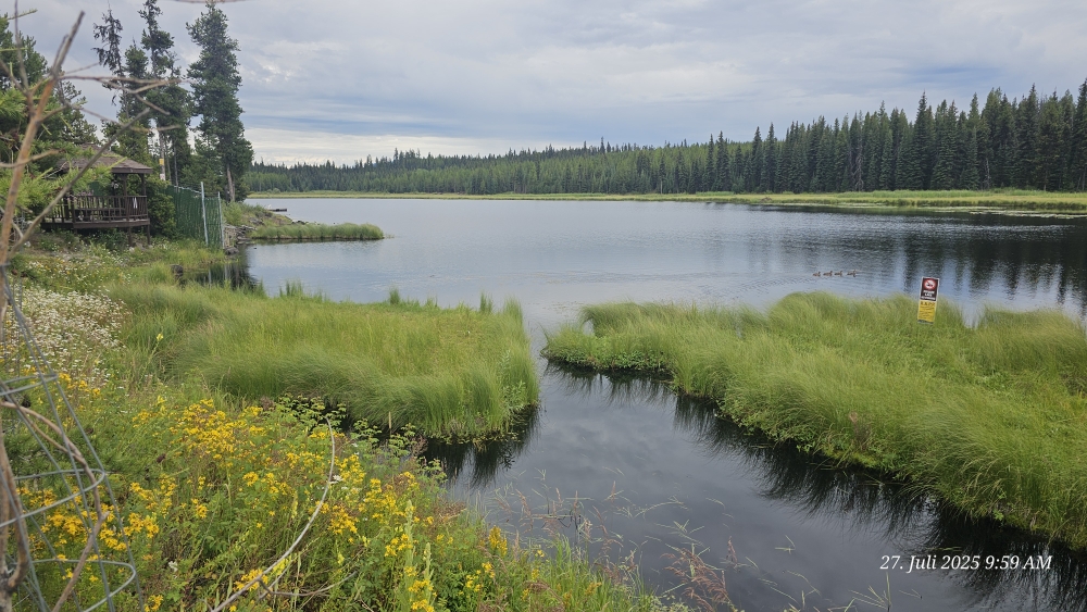Kleiner (privater) See bevor es hinunter ging nach Penticton.
